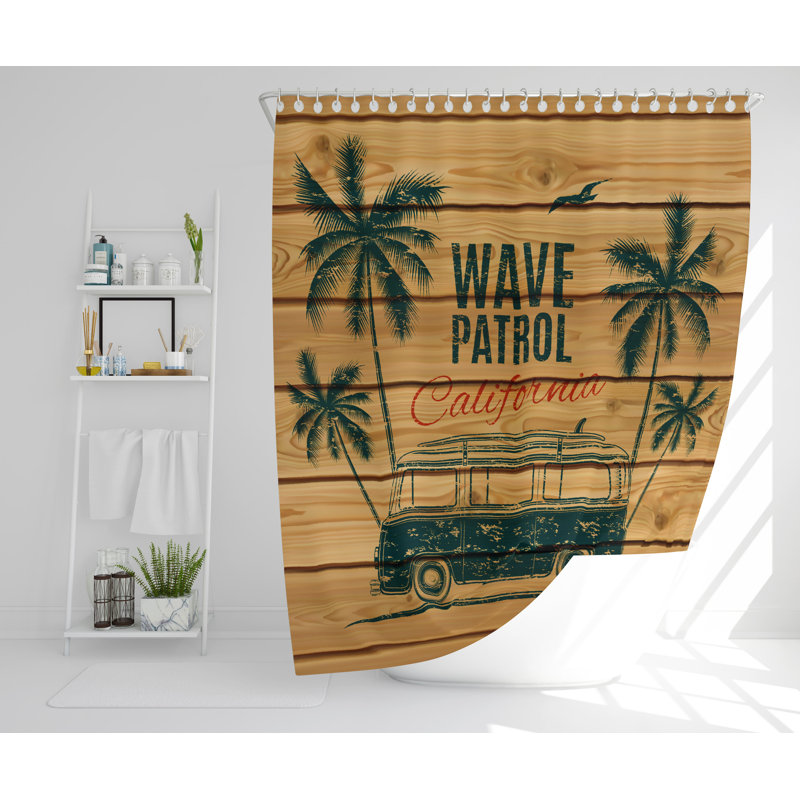 Angie 2 Piece Polyester Shower Curtain Set, 168cm H x 168cm W