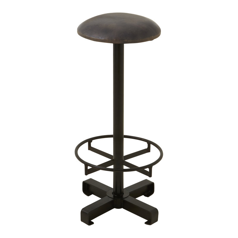 Adlai Counter Stool with Metal Frame, Antique Blue