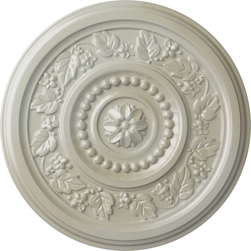 Médaillon de plafond H 16,125 po x l 16,125 po Marseille, Bleu Flash
