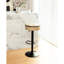 2 tabourets de bar kaki avec hauteur réglable et rangement, pivotant à 360 ° pour comptoir de cuisine, salon de 2, salle à manger avec rangement rotatif-1169074520