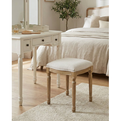 Solid + Manufactured Wood Accent Stool