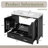36 Inch. Black Bathroom Vanity With Ceramic  Sink   | Double Storage Shelves & Divided Drawer | Soft-Close Doors | Bathroom Cabinet With Ample Storage  | Solid Wood Frame-1674478606