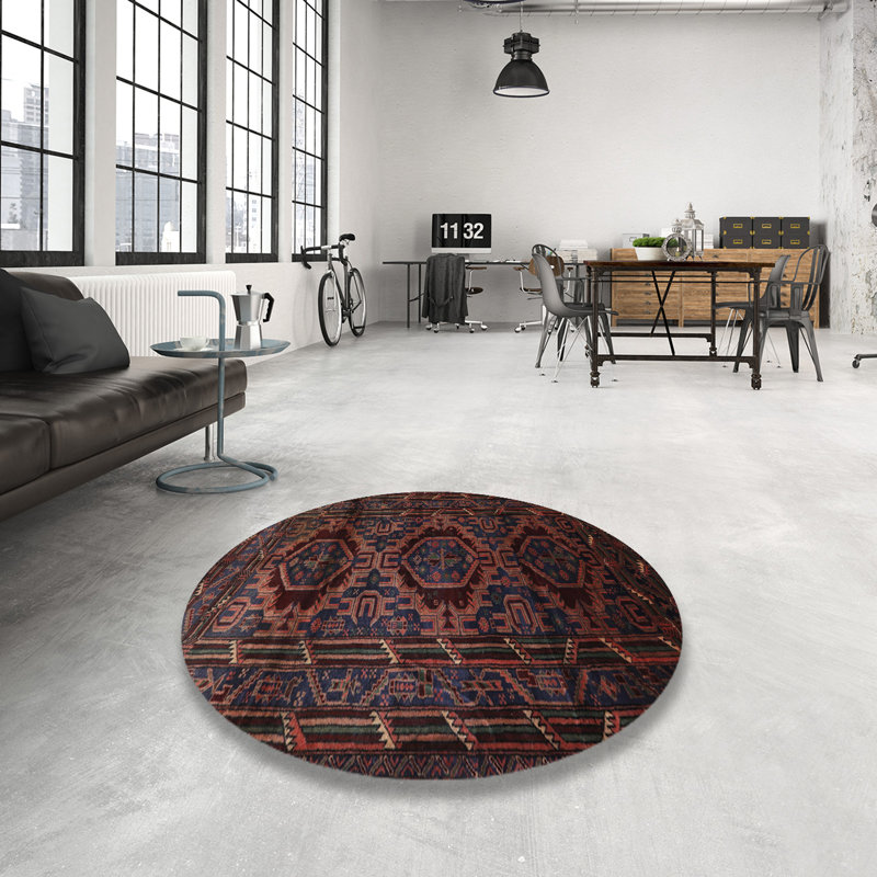 Southwestern Indoor Rug, Round 3'