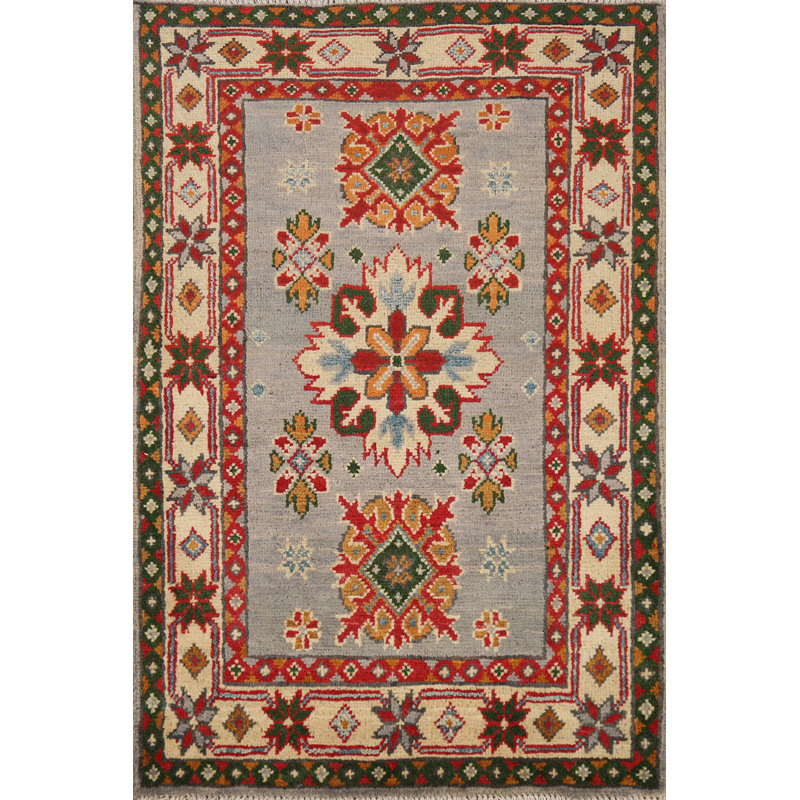 Tapis oriental géométrique Kazak 2x3
