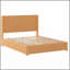 Structure de lit plateforme en bois massif avec tête de lit, aucun sommier nécessaire, lit sur pied, assemblage facile, grand lit, naturel-232457002-232457004
