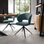 STELLA 360° RETURN SWIVEL CHAIR - BOUCLE FABRIC - BLACK SAND POWDER COATED LEGS (SINGLE)-667834418