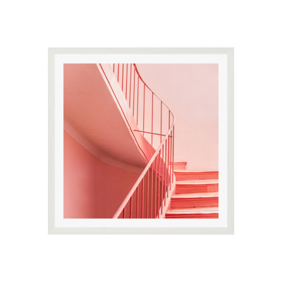 Pink Pastel Colored Stairs by Raisazwart