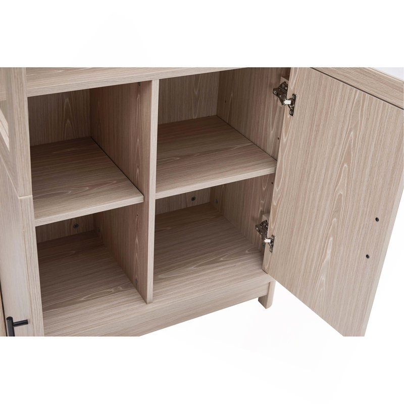 Bibliothèque Jodie 31 "blanchie (6 tablettes)