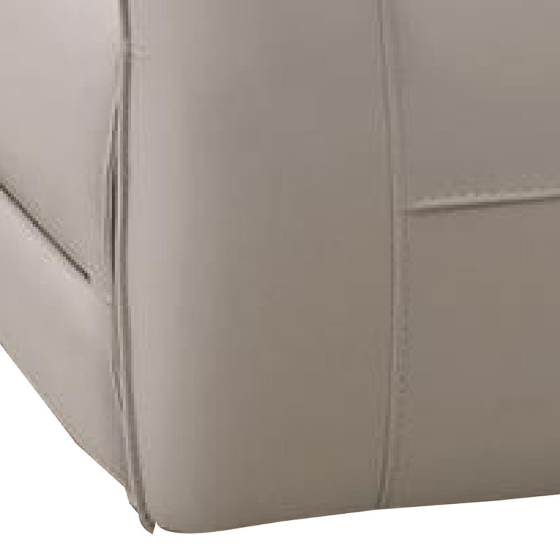 Causeuse inclinable électrique Pono, cuir grainé beige
