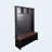 Farmhouse Hall Tree with 16 Cubbies, Storage Bench & 6 Hooks, Black-1746677008
