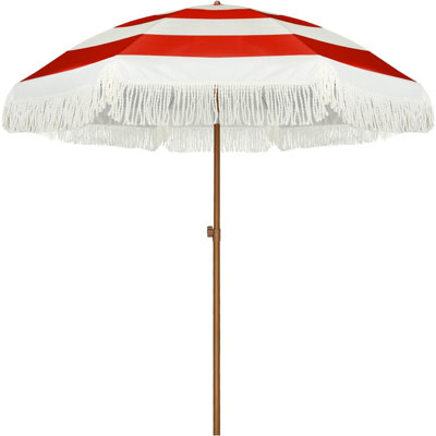 Parasol de plage 6 po avec manivelle Lublegav inclus