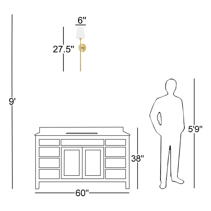 Niagra Wallchiere, Aged Brass