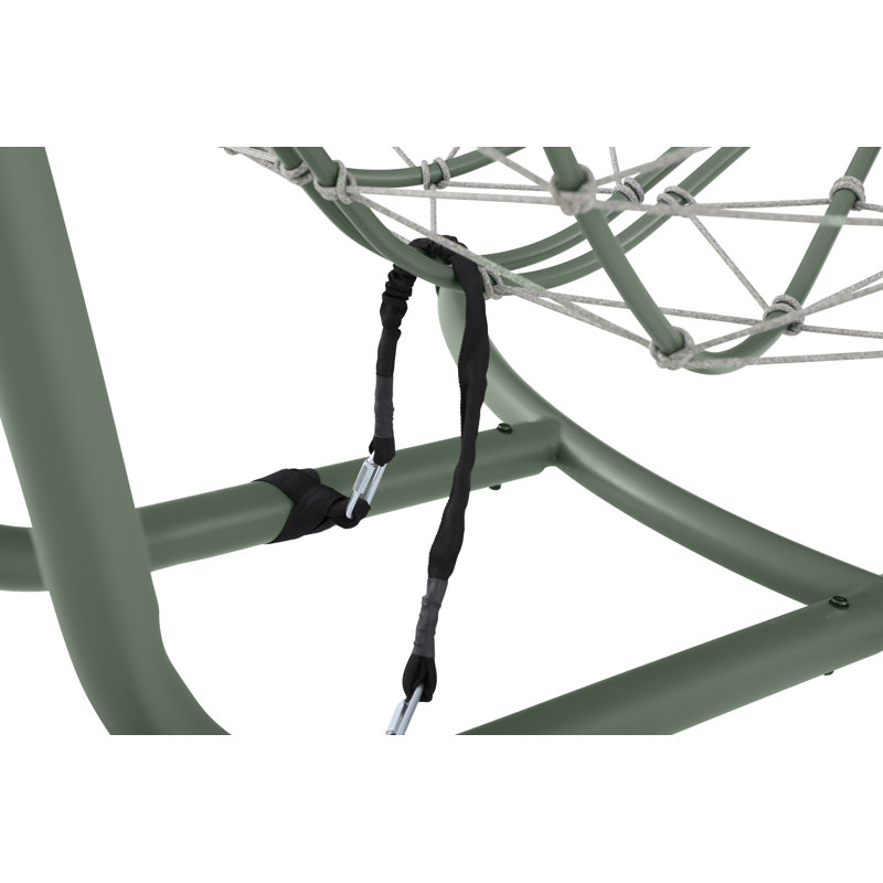Lyon Anthracite Outdoor Double Hanging Chair, Double, Moss Green