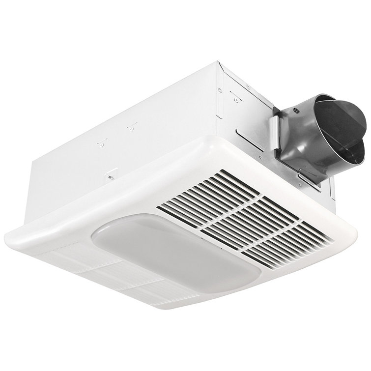 Exhaust 80 CFM Bathroom Fan/Light with Heater