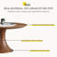Ensembles de table de salle à manger simples ronds en bois massif brun-112375785