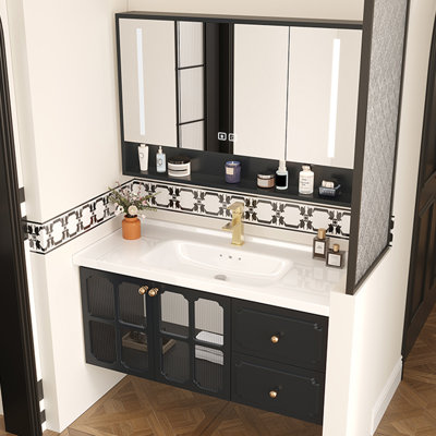 Armoire de salle de bain rétro