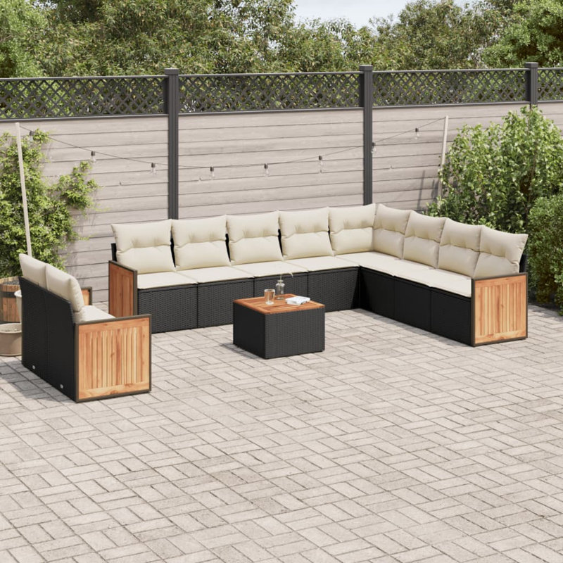 Vidaxl Garden Sofa Set PE Rattan Large Modular Garden Sofa Set