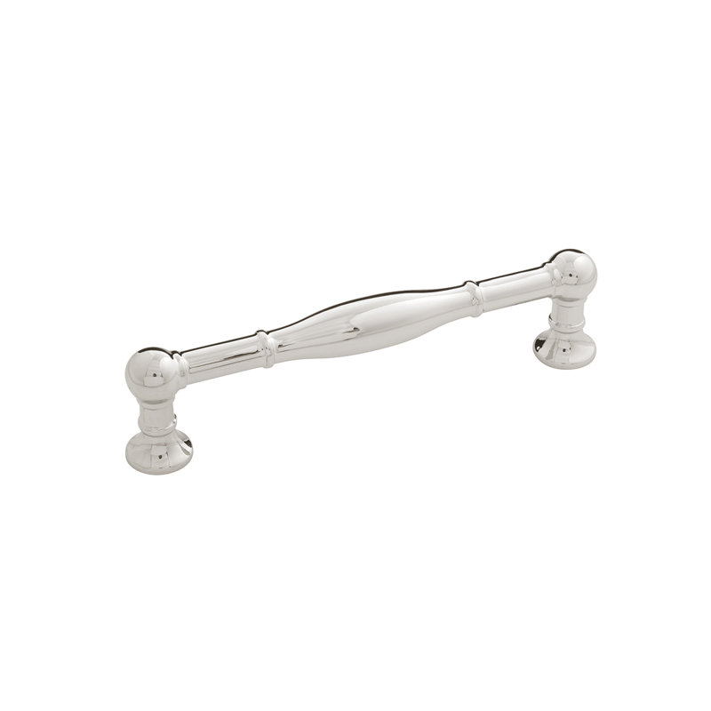Poignée à poignée pleine collection Fuller - 5-1 / 16 po - nickel poli - Quincaillerie traditionnelle pour tiroirs et armoires 