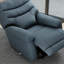 Fauteuil inclinable et pivotant avec repose-pieds manuel en saphir d'Oslo-1381611173
