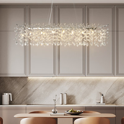 Lustre moderne en forme de goutte de cristal K9