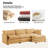 Redenius 4-Piece 112'' Upholstered L-Shape Sectional-1169641726