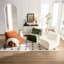 Canapé à billes blanc décoratif - Créez une zone de confort dans la chambre à coucher, le salon et la chaise de bureau-90216415