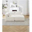 Canapé modulaire moderne minimaliste modulaire, canapé en nuage rembourré en forme de L avec sièges profonds, méridienne orientée vers la droite pour le salon - blanc-368574668
