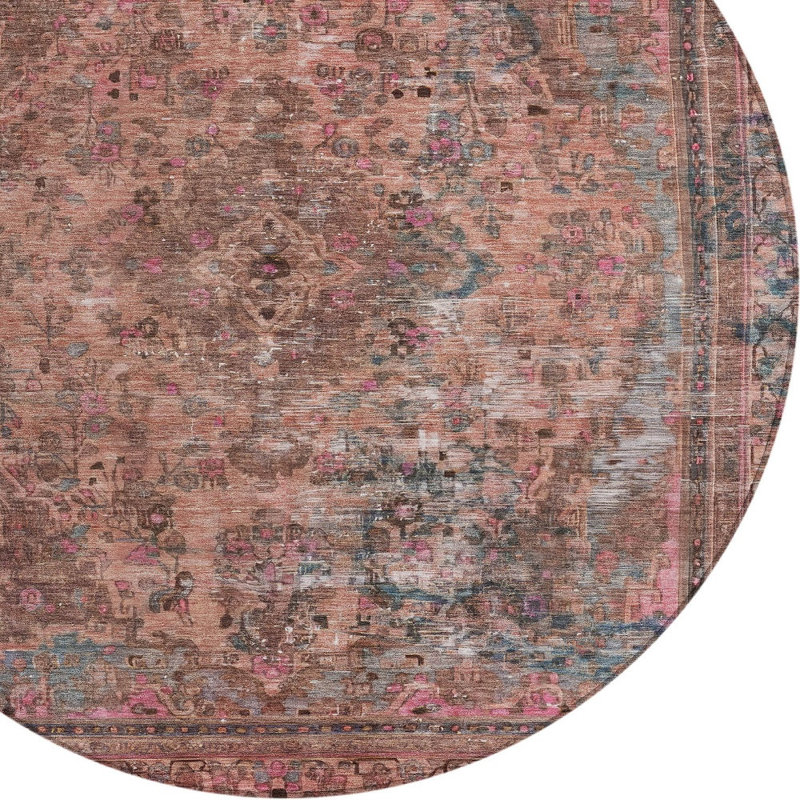 Tapis rond lavable intérieur 8 pi