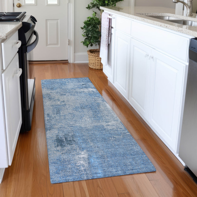 Premium Machine Washable Natoma AMF989 Abstract Rug, Runner 2'3" x 7'6"