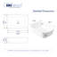 Salerno 18" L x 13'' W Vitreous China Rectangular Vessel Bathroom Sink-94888457