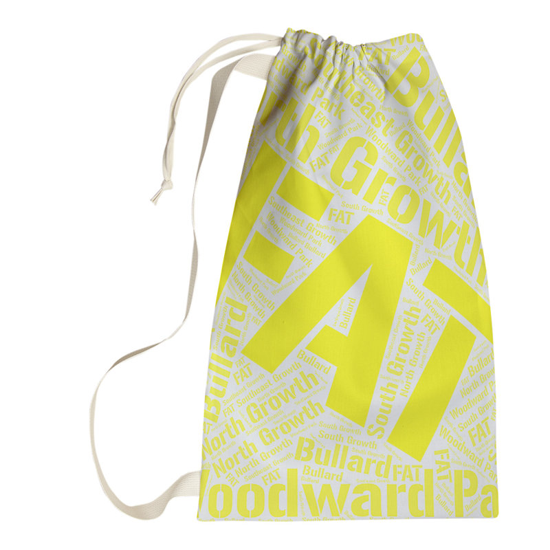 Laundry Hamper with Handles, Large (36" H x 28" W x 1.5" D), Yellow, Boston