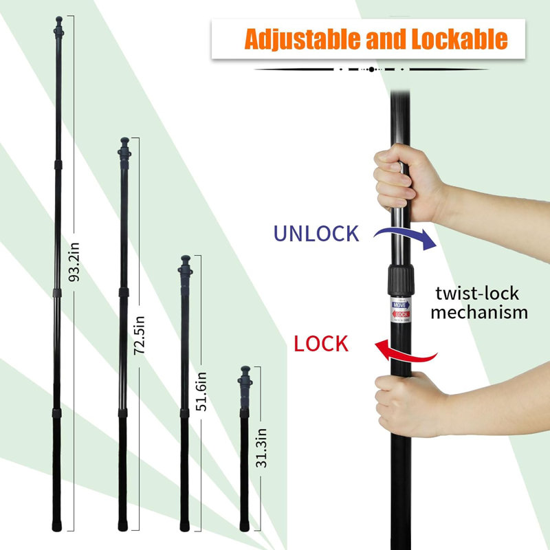 Telescoping Tarp Poles, Camping Tent Poles Replacement