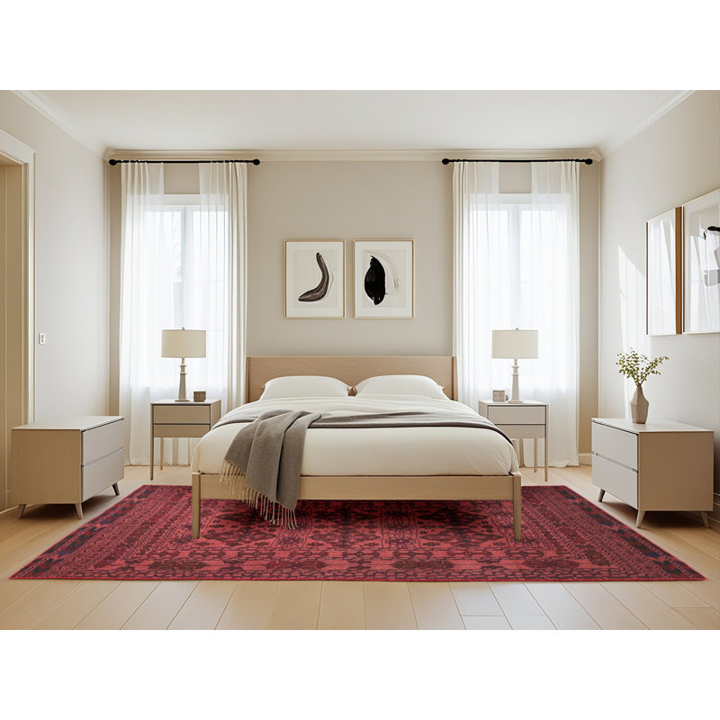 Tapis rouge à motif sud-ouest, Rectangle 5 pi x 8 pi