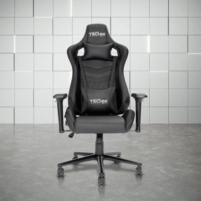 Sport TS-83 Ergonomic High Back Racer Style PC Gaming Chair, Black