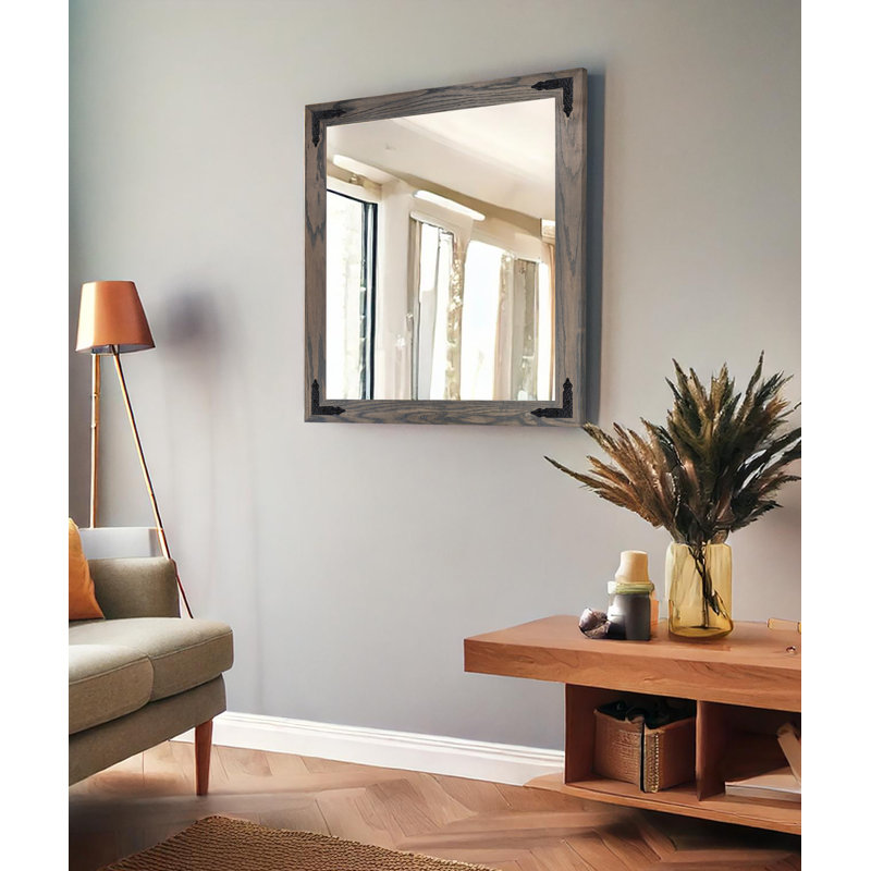Miroir Gracie Oaks, Gris carbone, 34 po x 33 po