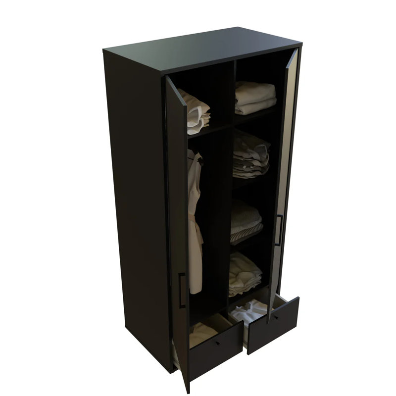 Reinout Manufactured Wood Wardrobe