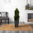 4ft. Cypress Double Spiral Topiary Artificial Tree in Slate Planter UV Resistant (Indoor/Outdoor)