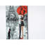 Art mural gris 47 po x 19 po - Toile peinte à la main pour Fall Grace Calmness
