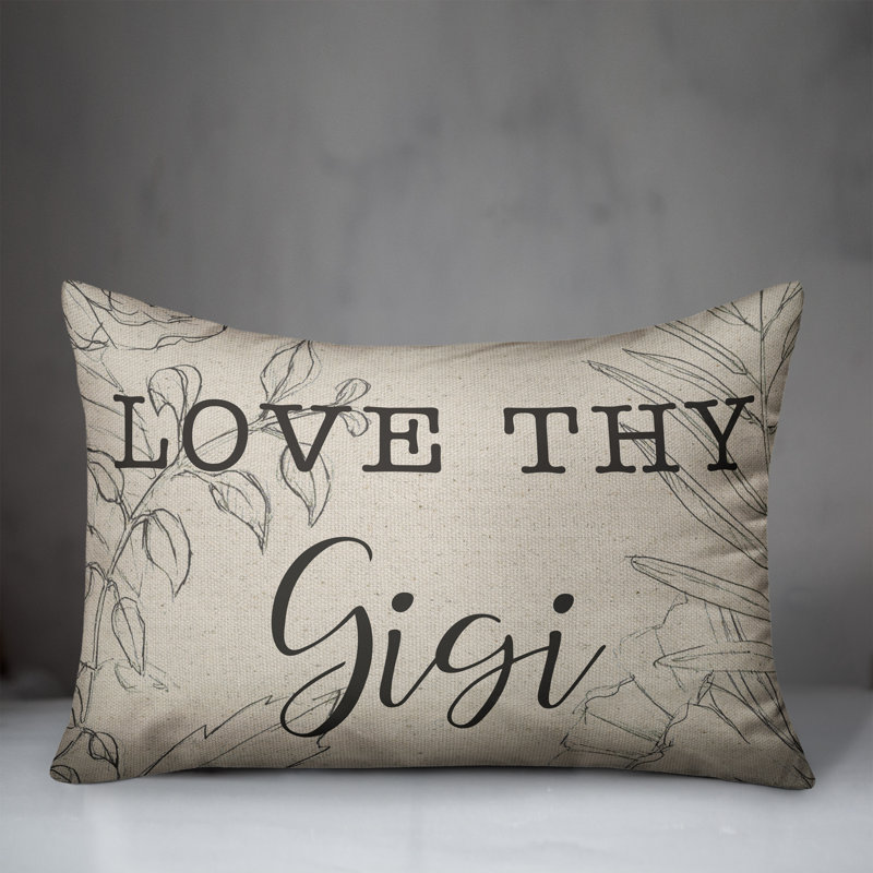  Housse et insert d'oreiller rectangulaire Love Thy Gigi