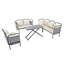 Ensemble de canapé modulaire 5 pièces pour patio