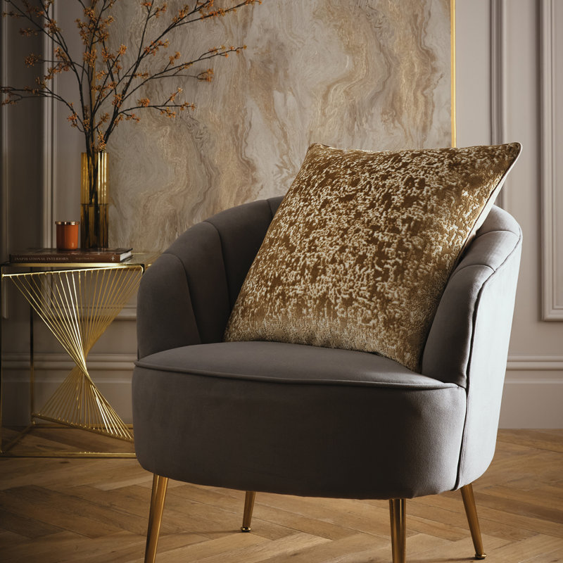 Laurence Llewelyn-Bowen Atlas Cushion Gold, Filled Cushion