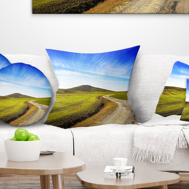 Coussin décoratif paysage et campagne, 16 po x 1 po, Coussin décoratif