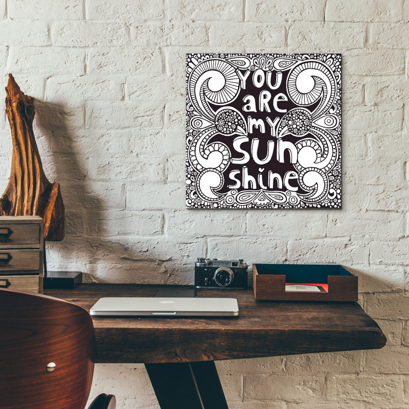 «Sunshine» par Hello Angel, art mural en verre acrylique, H 12 po x l 12 po x P 0,13 po