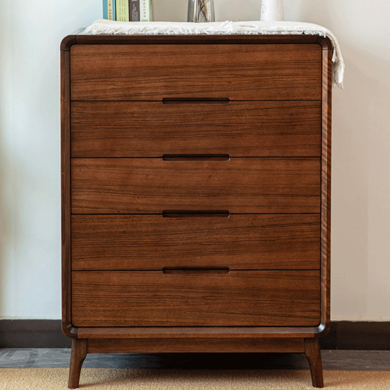 Armoire de rangement simple en noyer noir