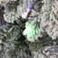 Arbre de Noël artificiel floqué pré-éclairé avec lumières multicolores-1723973079