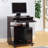 Utility Cart Microwave Cart Kitchen Cart Computer Cart one gliding shelf two shelves rounded corners mobile on rolling castor wheels red cocoa espresso color-1220272302