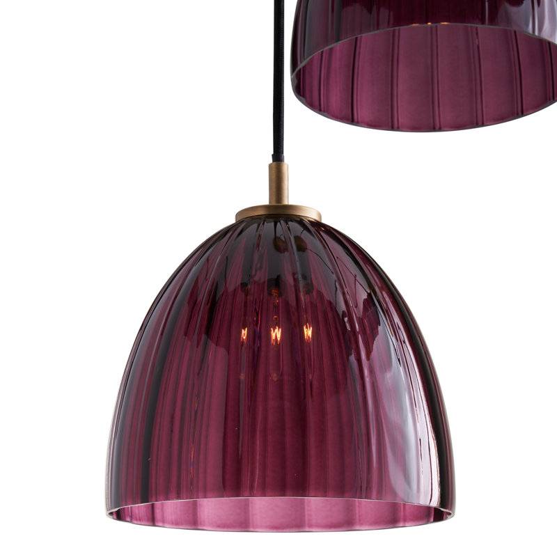 Caterina 3 - Light Pendant, Aubergine