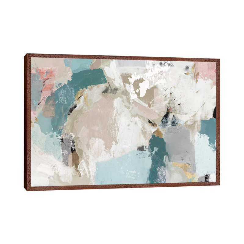 In The Heart Of Movement by Isabelle Z - Painting on Canvas, Classic Brown Wood Framed, 152.5 cm H x 101.5 cm W
