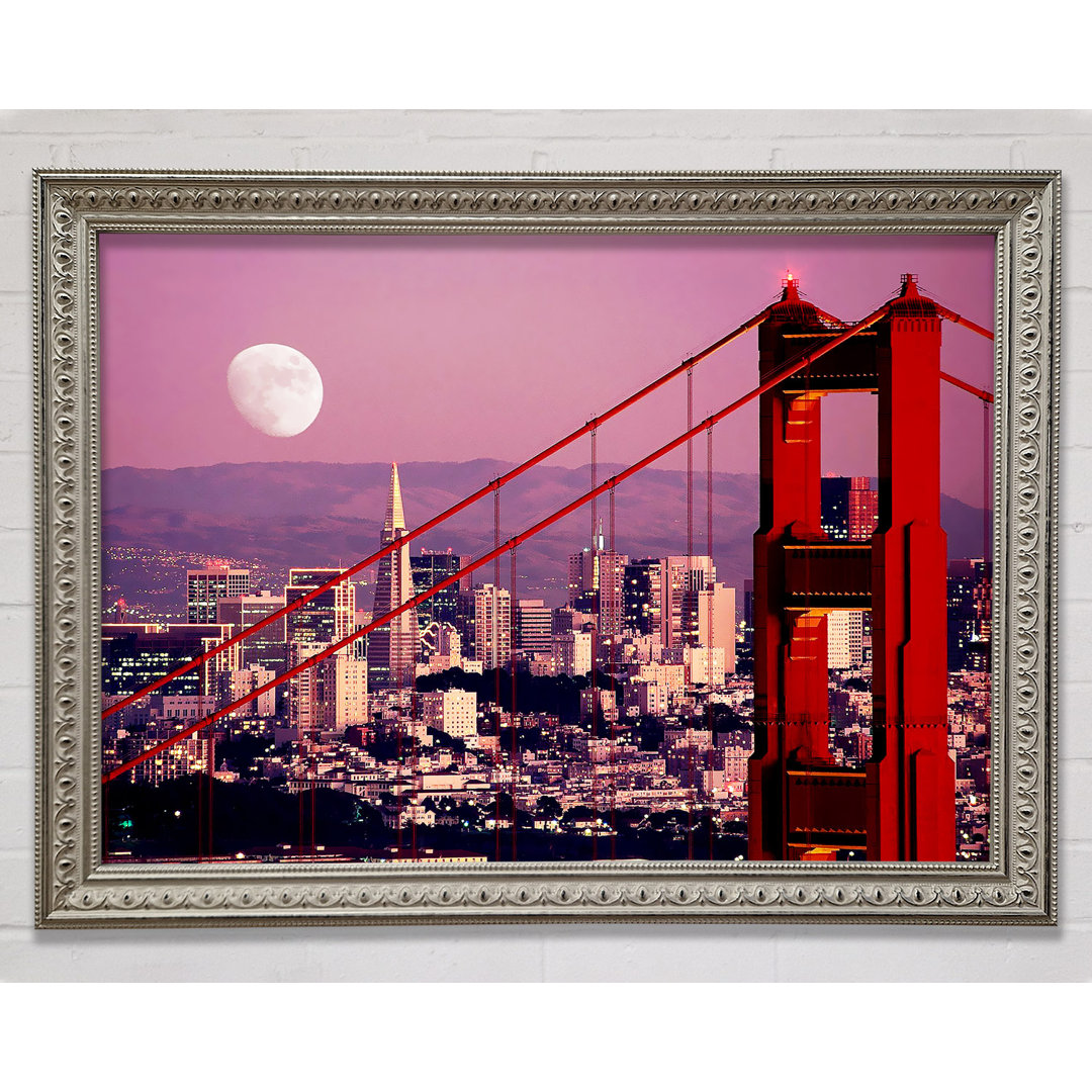 San Francisco Moonlit View - Einzelner Bilderrahmen Kunstdrucke