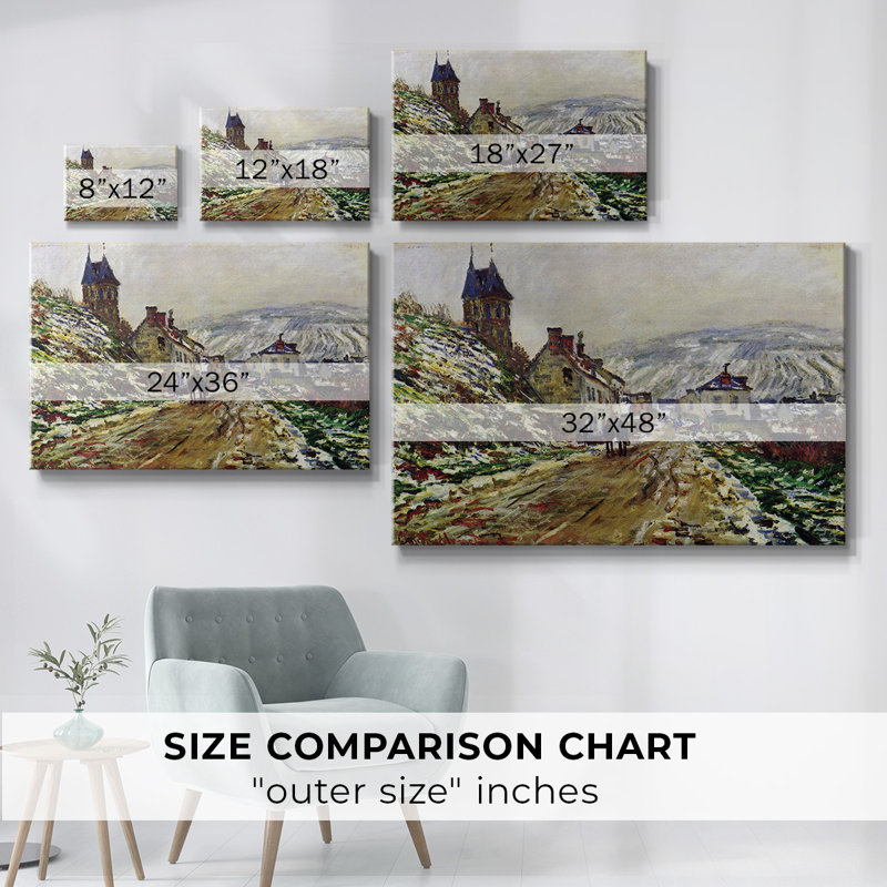 Monet - Toile tendue avec châssis, H 12 po x l 18 po